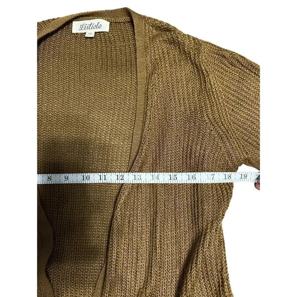 Listicle Cardigan Size Medium Mohair Blend Pockets - Picture 5 of 6